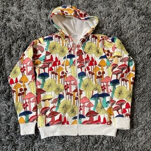Mushroom print hoodie